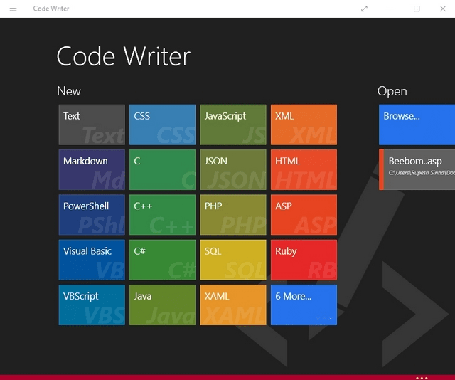 windows 10 apps for writers